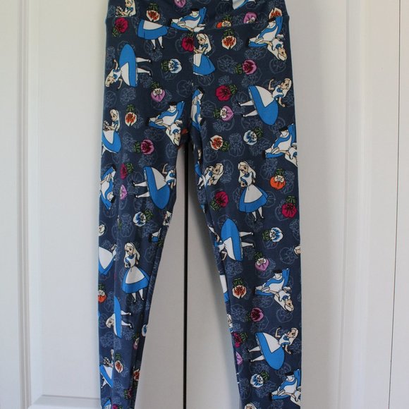 LuLaRoe Pants & Jumpsuits Lularoe Alice In Wonderland Leggings One